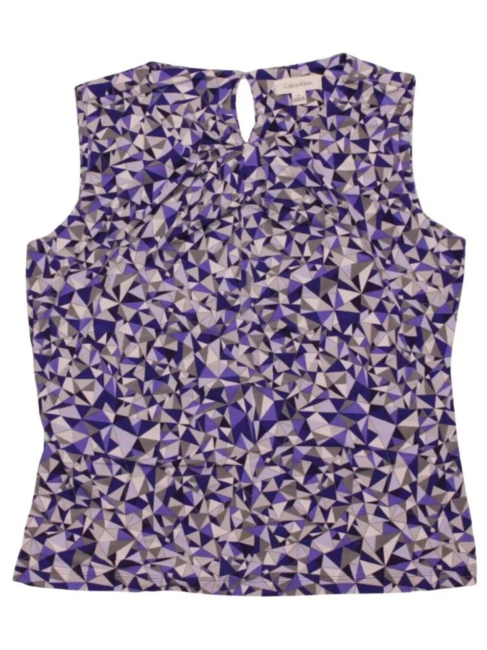 Calvin Klein Women's Sleeveless Multicolor Shirt ZS6CM766 NWOT Size M